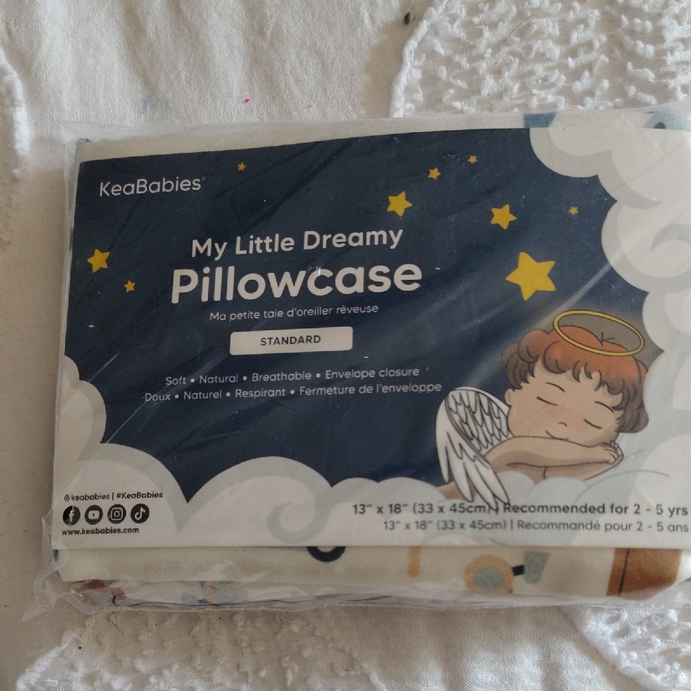 KeaBabies My Little Dreamy Pillowcase Vroom
